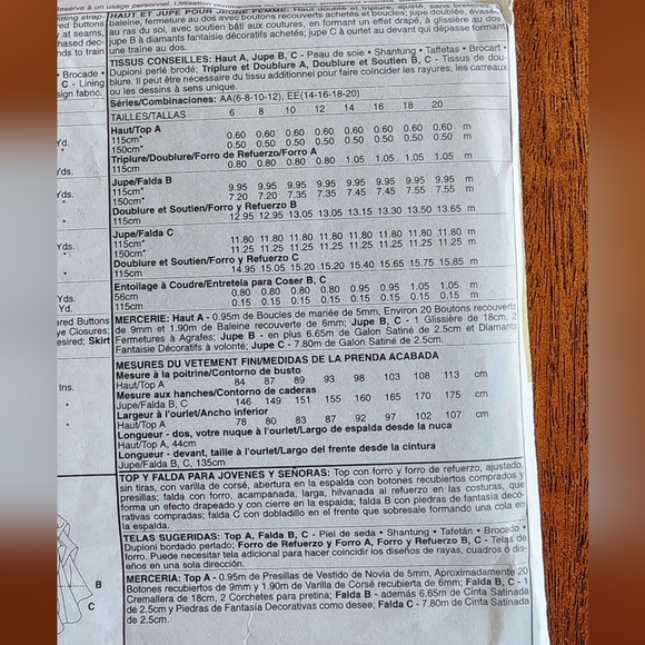 McCall's gown "Bridal Elegance" sewing pattern #M5321, sz: 6-12, NEW! - Picture 7 of 13